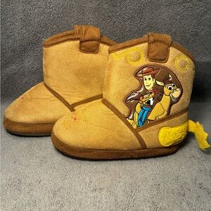 Disney Brown Woody & Bullseye Kids Slipper Boots